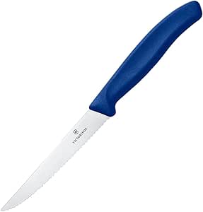 Victorinox Steak Knife Swiss Classic Pointed tip 20cm in Blue, Stainless Steel, 30 x 5 x 5 cm