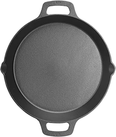 WINCO Cast Iron Skillet, Black