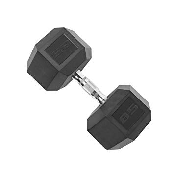 CAP Rubber Coated Dumbbell Weights