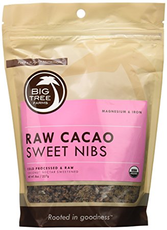 Big Tree Farms Sweet Cacao Nibs, 8 Ounce