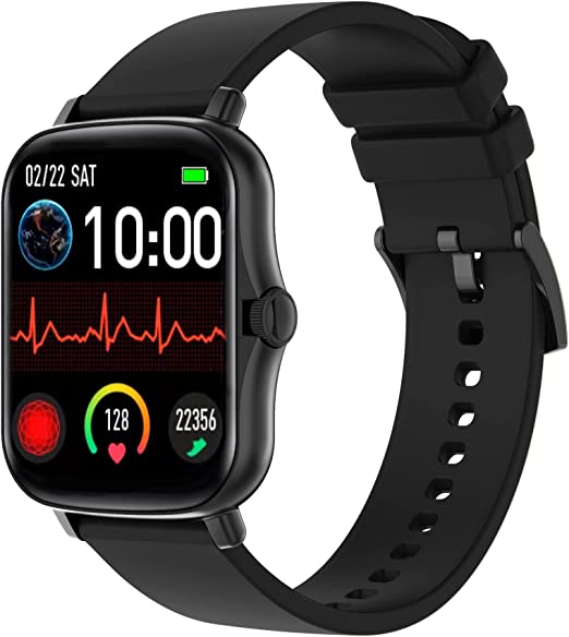 Smart Watch Fitness Tracker Blood Pressure Monitor Heart Rate Monitor Blood Oxygen Monitor Sleep Tracker Pedometer Waterproof Smart Watch for Android Phones Compatible iPhone