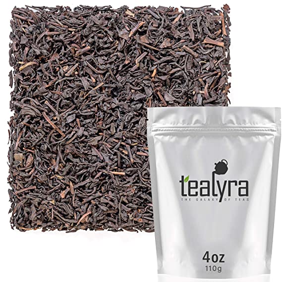 Tealyra - Tarry Lapsang Souchong - Taiwanese Smoked Black Loose Leaf Tea - Smoky Deep and Inimitable Aroma - Caffeine Medium - 110g (4-ounce)