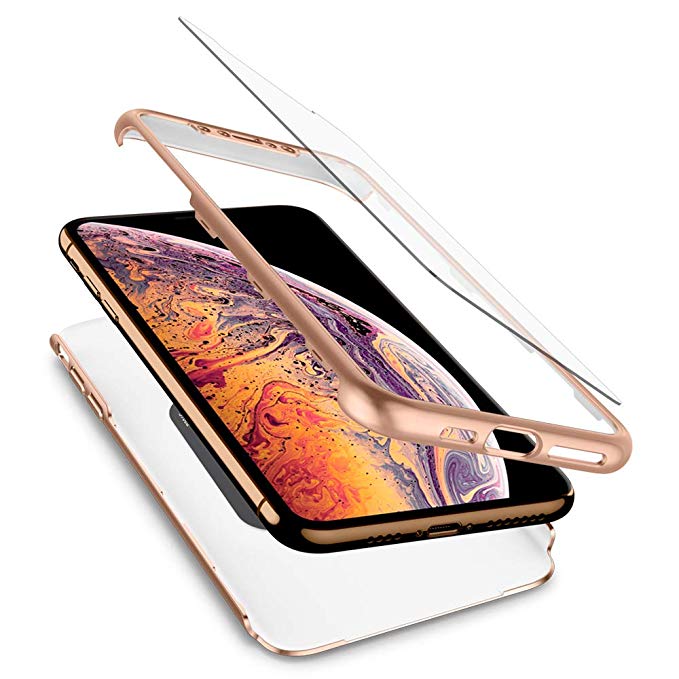 Spigen Thin Fit 360 Designed for Apple iPhone Xs Max Case (2018) - Gold