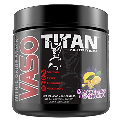 VASO- Stimulant Free Nitric Oxide Boosting Stack, with Citruline Malate for Maximum Pump, Vascularity and Improved Circulation with Brain Complex for Increased Focus (Blackberry Lemonade)