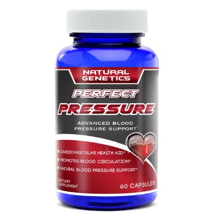 Best Blood Pressure Support Supplement PERFECT PRESSURE- Advanced Natural Cardiovascular Health Aid Assist in Blood Circulation Effective Hawthorn Berry Formula Garlic Pills Olive Leaf 60 Capsules