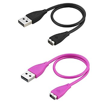 Fitbit Charge HR Cable Getwow Replacement USB Charger Cable for Fitbit Charge HR Wireless Activity Wristband BlackampPurple
