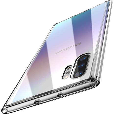 TOZO for Samsung Galaxy Note 10 Plus Case PC   TPU Clear Hard Back Panel Hybrid Ultra-Thin [ Slim Fit ] [Clear Edge]