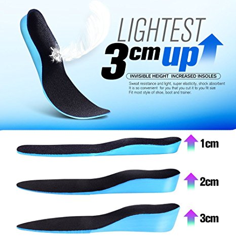 ELEFT Ultra Thin Height Increase Insoles 1 Pair 2cm up