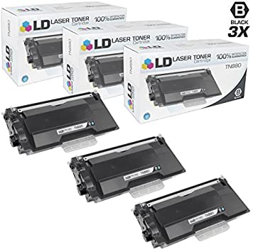 LD Compatible Toner Cartridge Replacement for Brother TN880 Super High Yield (Black, 3-Pack)