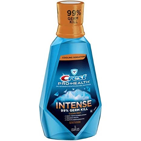 Crest Pro-Health Intense Mouthwash Antigingivitis Antiplaque (Pack of 2)