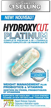 Weight Loss Pills for Women & Men | Hydroxycut Platinum | Probiotic   Weight Loss Supplement Pills | Energy Pills | Metabolism Booster for Weight Loss | Weightloss & Energy Supplements | 72 Pills