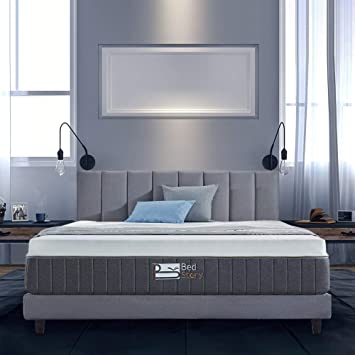 BedStory 31CM Gel Memory Foam Mattress Queen, Bamboo Charcoal Infused Breathable Bed Mattress CertiPUR-US Certified Foam, 10-Year Warranty, 100-Night Trial