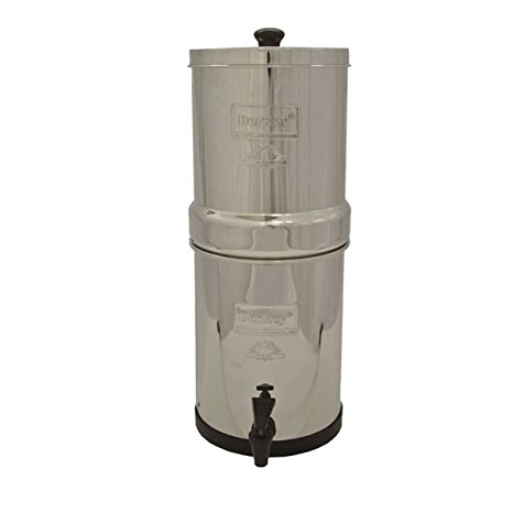 Berkey BK4X4-BB Big Berkey Stainless Steel Water Filtration System with 4 Black Filter Elements