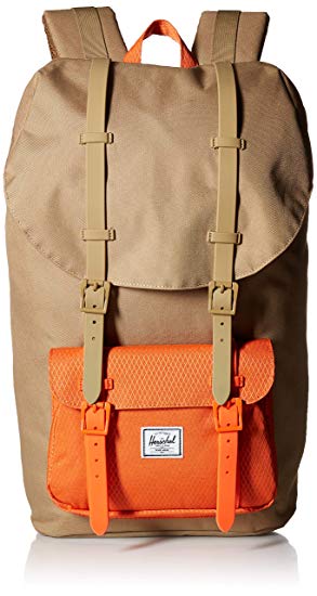 Herschel Supply Co. Little America Backpack, Kelp/Vermillion Orange, One Size