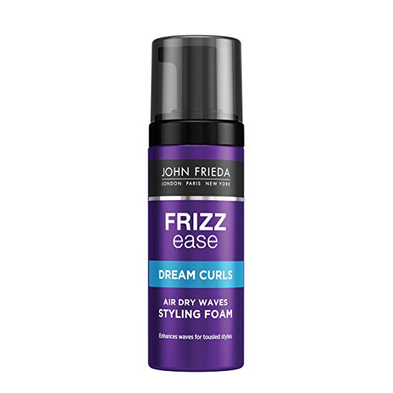 John Frieda Frizz Ease Air Dry Waves Styling Foam for Wavy and Curly Hair, 150 ml