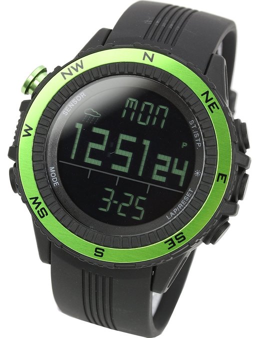[Lad Weather] German Sensor Digital Compass Altimeter Barometer Chronograph Countdown Alarm Weather Forecast Outdoor Sport Watches (Climbing/ Hiking/ Running/ Walking/ Camping) Men's