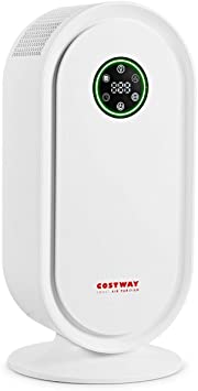 COSTWAY HEPA Air Purifier for Large Home, Covers up to 431 Sq Ft, Sleep Timer and Child Lock Mode, Quiet Operation, Dust, Odor and Smoke, w/True HEPA Filter, Perfect for Home and Office