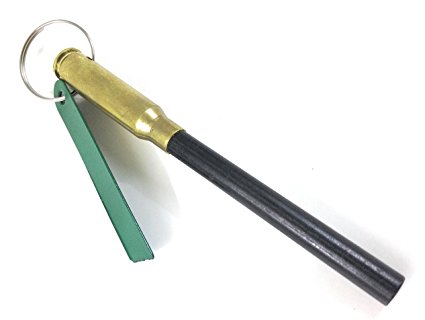 Bulletproof Fire Starter | Easy to Use Emergency Survival Flint & Steel | Rain and Wind proof Ferro Rod | Great for Camping, Bushcraft, Fishing, Hiking, Boy Scouts | Made in USA