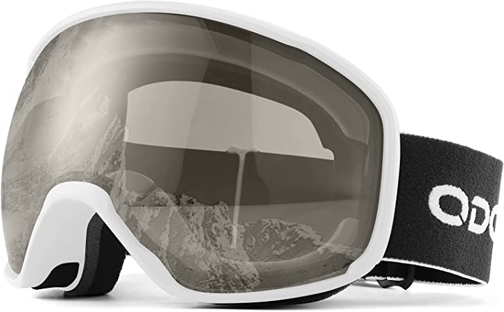 Odoland Snow Ski Goggles S2 Double Lens Anti-Fog OTG Windproof UV400 Eyewear for Men, Women and Youth-Skiing Snowboarding