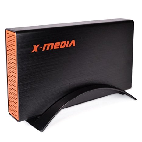 X-MEDIA 3.5" SuperSpeed USB3.0 SATA I/II/III Aluminum Hard Drive External Enclosure case [XM-EN3251U3-BK]