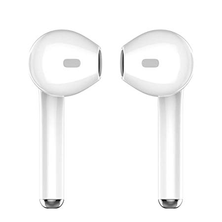 Wireless Bluetooth Headset,HD Stereo Bass in-Ear Wireless Headphones,Hands-Free Calling Earphones Sport Driving Earbuds Built-in-Mic&Charging Case Compatible with iOS and Android Smartphone Tablet