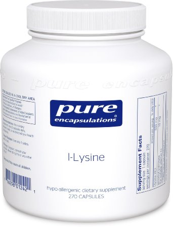 Pure Encapsulations - l-Lysine - Hypoallergenic Supplement Helps Maintain Healthy Arginine Levels and Immune Function* - 270 Capsules