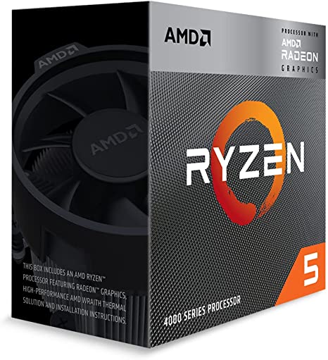 AMD Ryzen™ 5 4600G, 6-Core, 12-Thread Unlocked Desktop Processor with Wraith Stealth Cooler