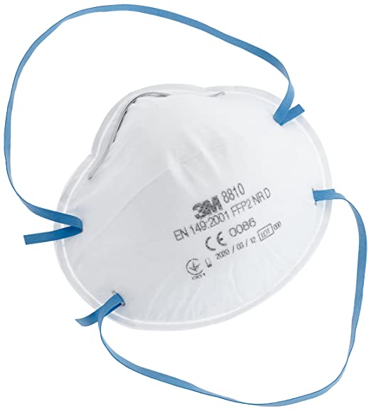 3M Disposable Respirator, FFP2, Unvalved, 8810