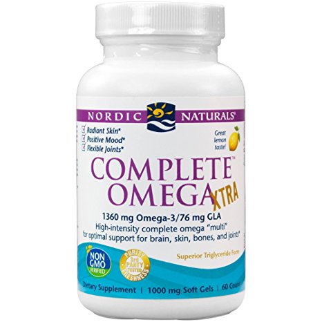 Nordic Naturals - Complete Omega Xtra, Optimal Support for Brain, Skin, Bones, and Joints, 60 Soft Gels (FFP)