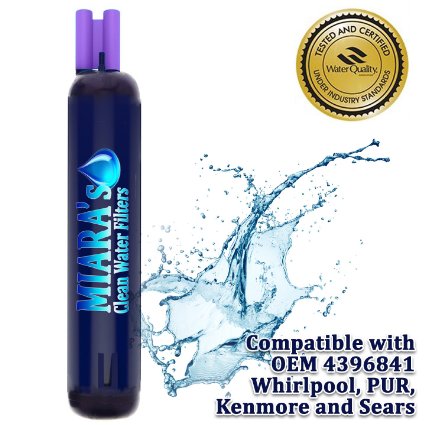 Whirlpool Water Filter 4396841,4396710,Pur W10186667 and Kenmore 46-9030 Compatible by MIARA`s