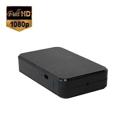 SpygearGadgets® 1080P HD Mini Black Box Hidden Spy Camera / Nanny Cam / Home Surveillance and Security Camera | PC and Mac Compatible | Lifetime Warranty | Model HC450