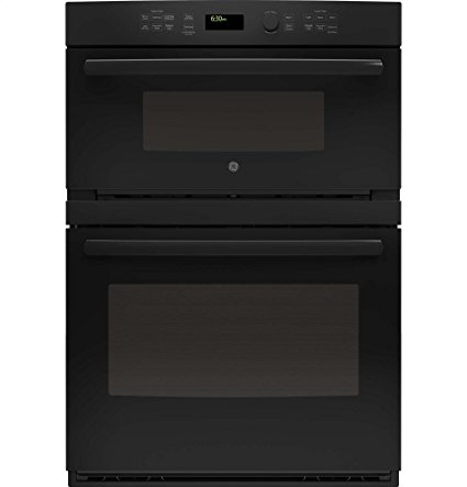 GE PT7800DHBB Profile 30" Black Electric Combination Wall Oven - Convection