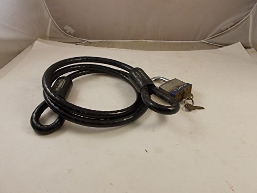 Lexco Made In The USA Vinyl Coated 7/16" Security Cable With Master Lock #15