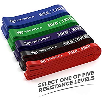 Iron Bull Strength Pull Up Assist Band, Premium Stretch Resistance Bands - Mobility Bands - Powerlifting Bands - Extra Durable and Heavy Duty Pull-Up Bands - Works with Any Pullup Station