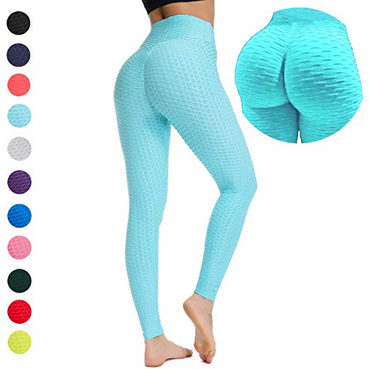 YOFIT Women Ruched Butt Lift Yoga Pants Leggings High Waist Tummy Control Tights