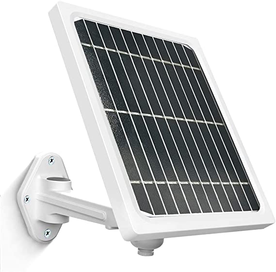 5 Watt Solar Panel for Eufycam 2/E/2C Continuous Power to Maintain Battery Life(White)(No Include Camera)