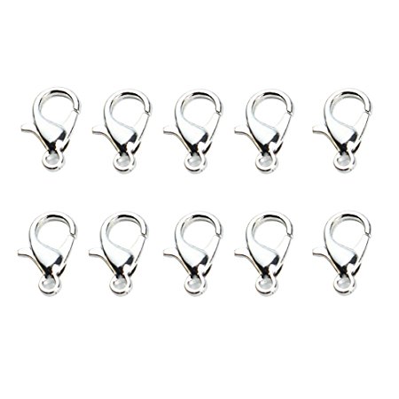 CrazyPiercing Raindrop Trigger Small Lobster Clasp DIY Necklace Bracelet Jewelry Making Accessories 10mm x 5mm