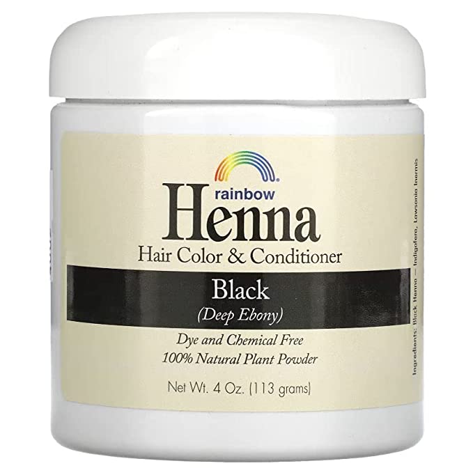 Rainbow Research Persian Black Hair Henna (Pack of 2) with Lawsonia Inermis, 4 oz.