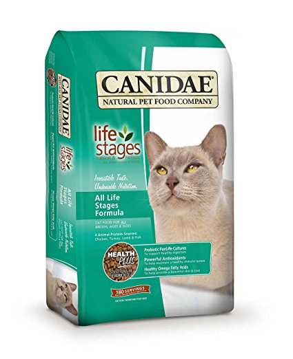 CANIDAE Life Stages Dry Cat Food for Kittens, Adults & Seniors