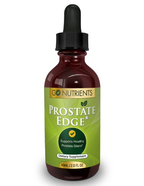 Prostate Edge - Advanced Health Support Supplement with Saw Palmetto Pygeum  More - Large 2 Oz Bottle