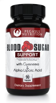 Blood Sugar Support Supplement - Advanced Formula with Gymnema and Alpha Lipoic Acid - 90 Capsules - 100 Money Back Guarantee