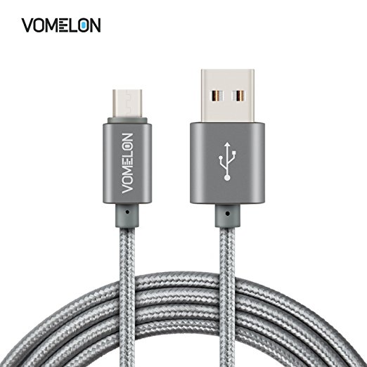 Vomelon Micro USB Cable (6ft/1.8m), Durable Tinning High Speed Charging Cable, with 10000  Bend Lifespan for Android, Samsung, LG, Nexus, Motorola, Google and More