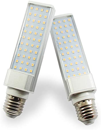 A Plus LED Bulbs for Grow Light for Indoor Plants, Sun Light, 44 LEDs of 17W (50W Fluorescent Bulbs Equivalent), 2 Pack