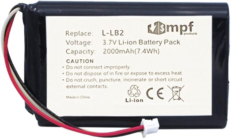 MPF Products 2000mAh NTA2253 L-LB2 190247-1000 190247-B000 Battery Replacement Compatible with Logitech MX1000 MX-1000 M-RAG97 Laser Cordless Mouse