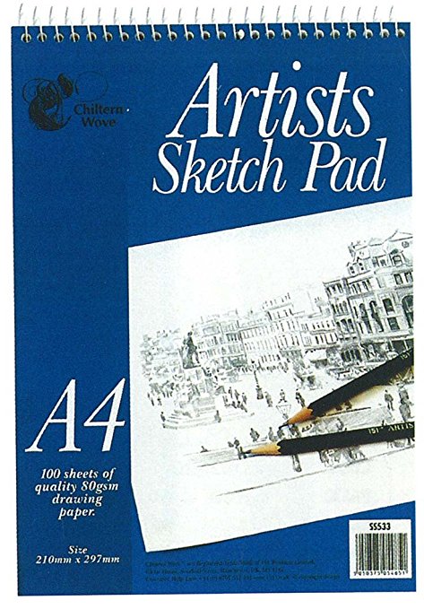 Artists A4 Sketch Pad Wiro Bound - 100 Sheets (297mm x 210mm)