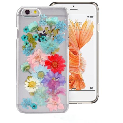 Case for Iphone 6S,Fifine® Case for Iphone 6,Real Pressed Flowers Phone Case for Iphone 6/6S 4.7"(627 Iphone 6 4.7 Inch)