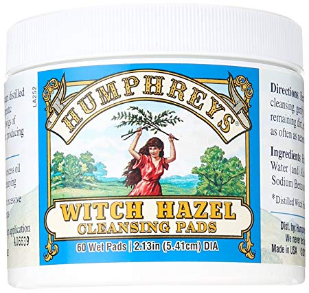 Humphrey's Witch Hazel Cleansing Pads, 60 Pads