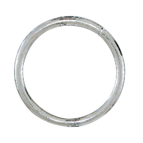 Lehigh 7066-6 1/4-Inch by 2-Inch Steel Welded Rings, Nickel Plated, 2-Pack