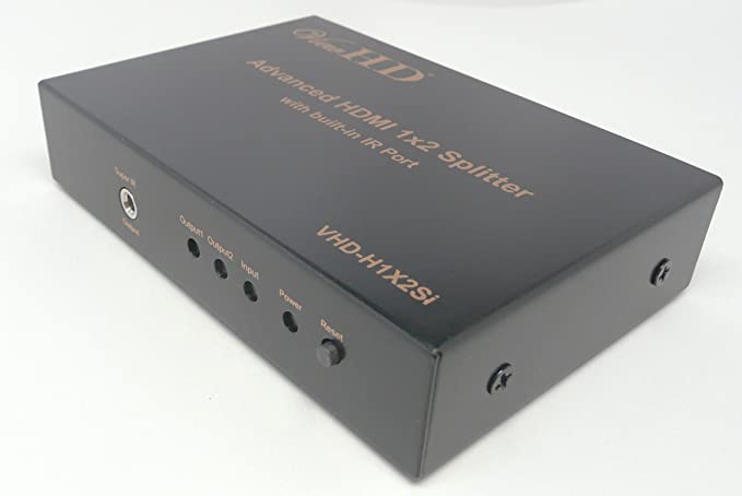 ViewHD HDMI 1x2 Splitter with IR Extender Function | Support 1080P & 3D | VHD-H1X2Si