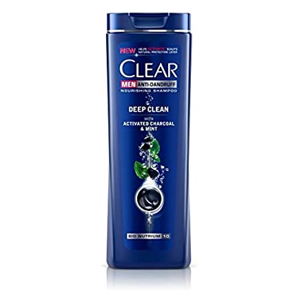 CLEAR SHAMPOO DEEP CLEAN FOR MEN WITH ACTIVATED CHARCOAL AND MINT400ML (1X400ML/13.5OZ)